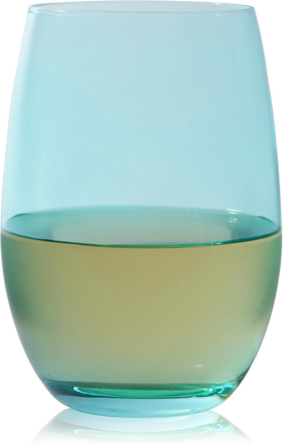 Colorful Stemless Wine Glasses