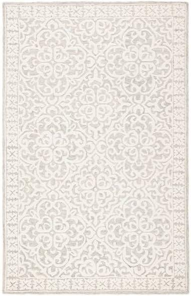 Metro MET857 Hand Tufted Indoor Area Rug - Grey/Ivory - 8'x10' - Safavieh