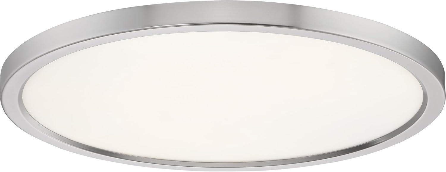 Quoizel Lighting Outskirts 1 - Light Flush Mount in  Brushed Nickel