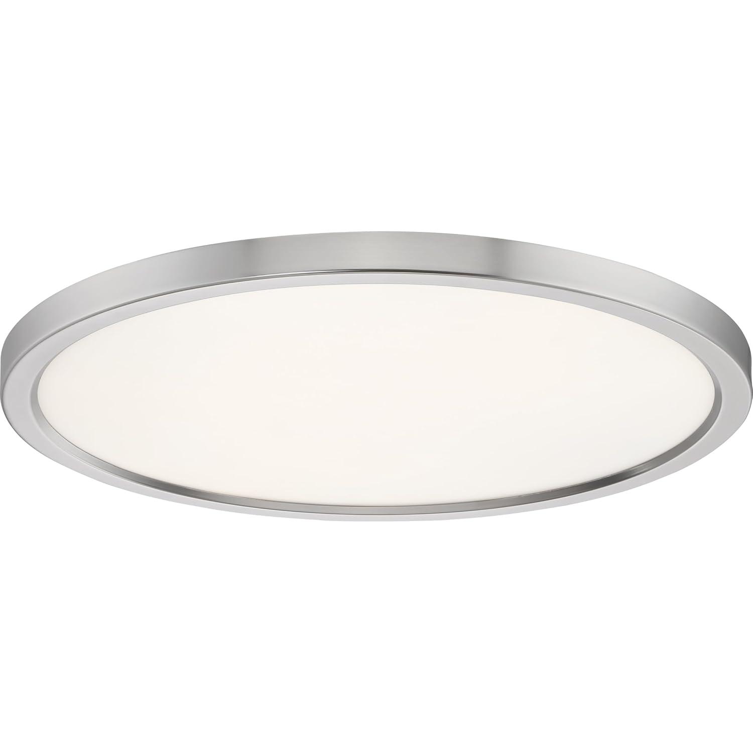 Quoizel Lighting Outskirts 1 - Light Flush Mount in  Brushed Nickel