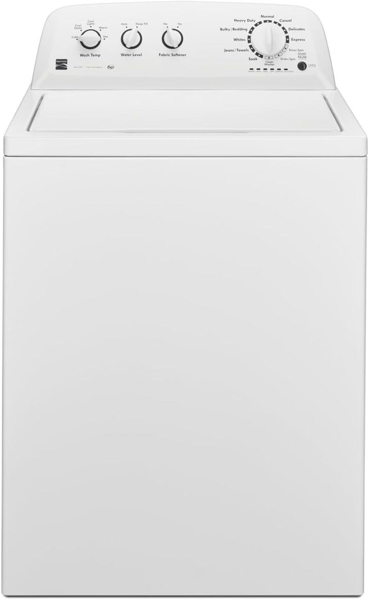 White 3.8 Cu. Ft. Stainless Steel Top-Load Washer