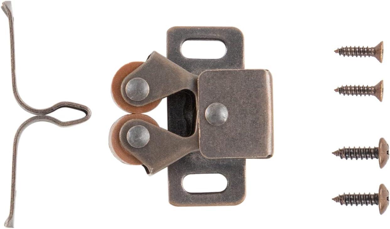 Bronze Double Roller Cabinet Door Catch