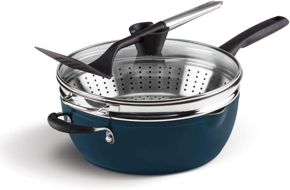 Cuisinart Cuisinart Preferred Pan 4 Piece Set (4.5 Qt. Multi-Purpose Pan with Cover, Steamer, Slotted Turner)
