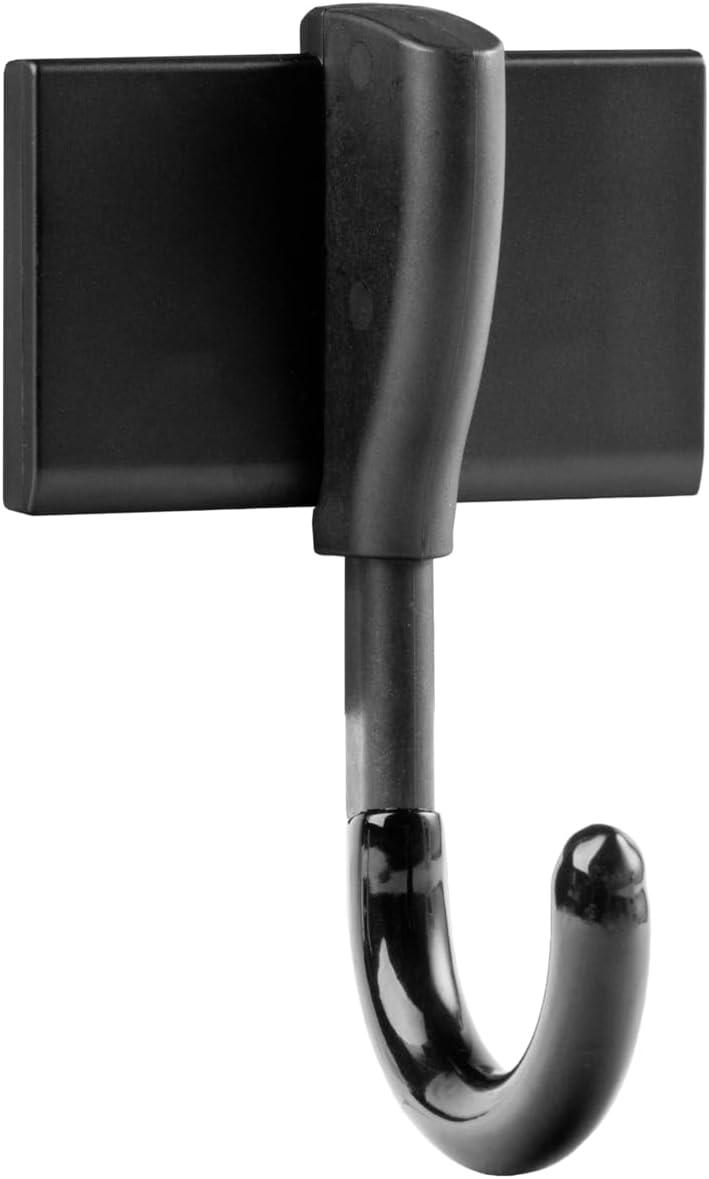 Heavy-Duty Black Fiberglass Self-Adhesive Wall Hook