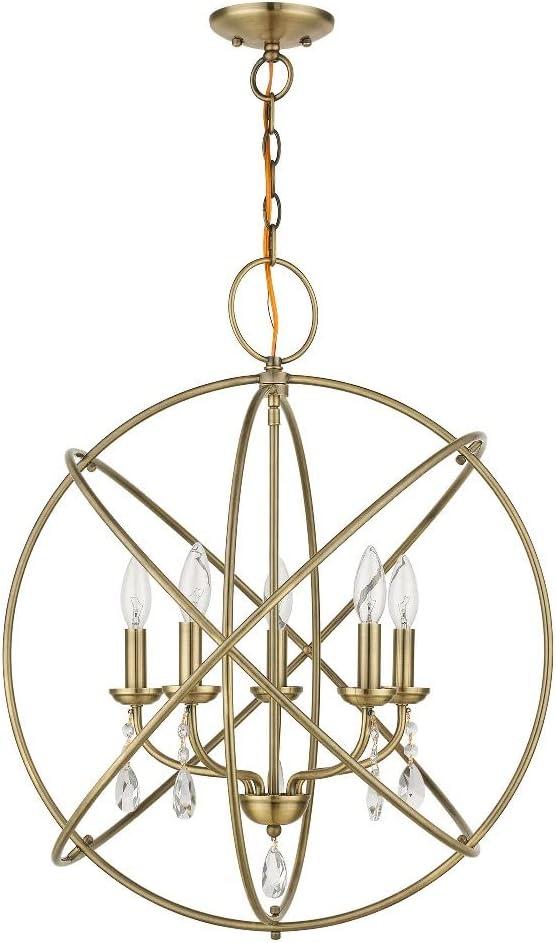Livex Lighting Aria 5 - Light Chandelier in  Black