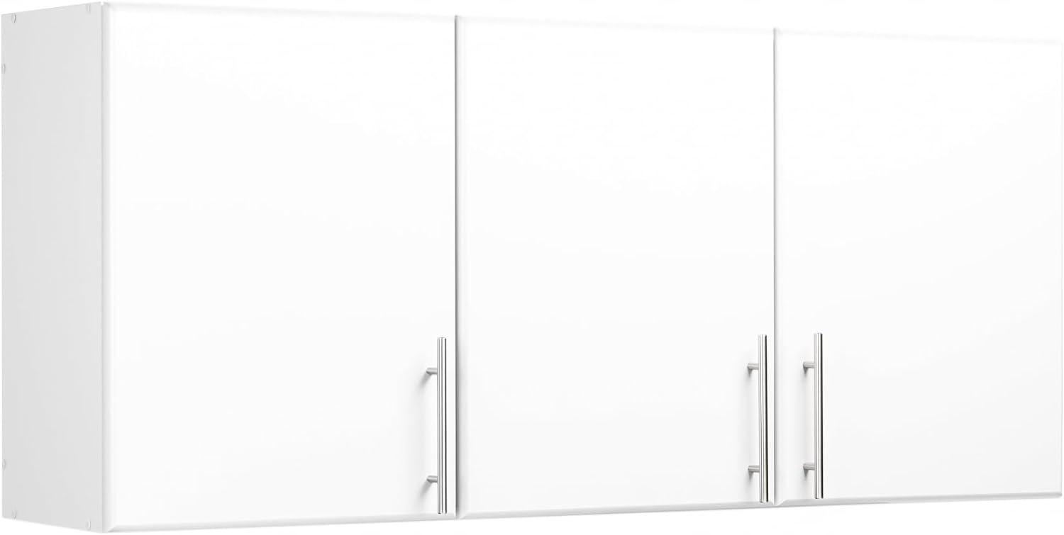 Elite 59'' White 3-Door Adjustable Shelf Bathroom Wall Cabinet