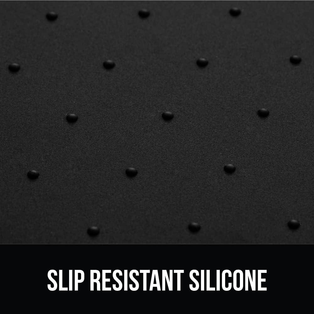 Gorilla Grip Silicone Pet Feeding Mat, 100% Waterproof, Protects Floors, 18.5x11.5 Black