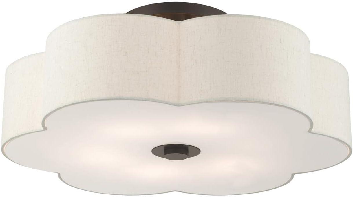 Livex Lighting Solstice 6 - Light Semi-Flush Mount in  English Bronze