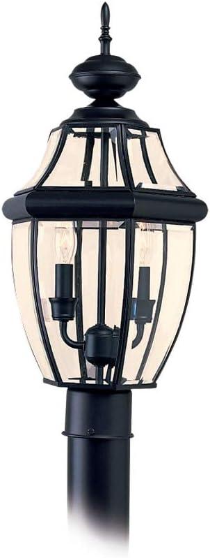 Lancaster 2-Light Traditional Outdoor Black Post Top