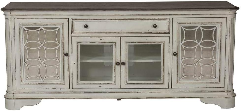 Magnolia Manor White Entertainment TV Stand