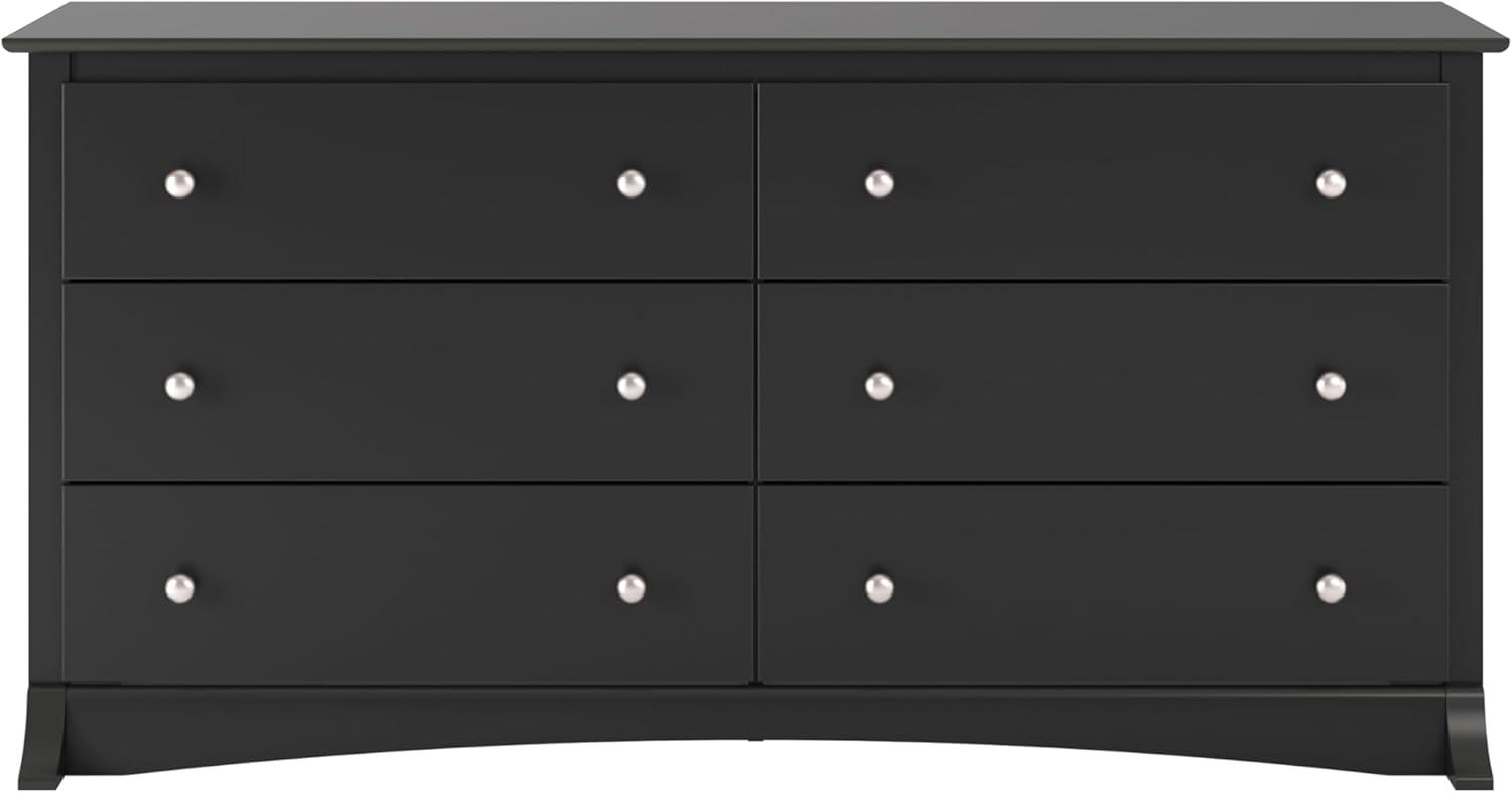 Prepac BDC-6330 Sonoma Dresser, 6-Drawer, Black