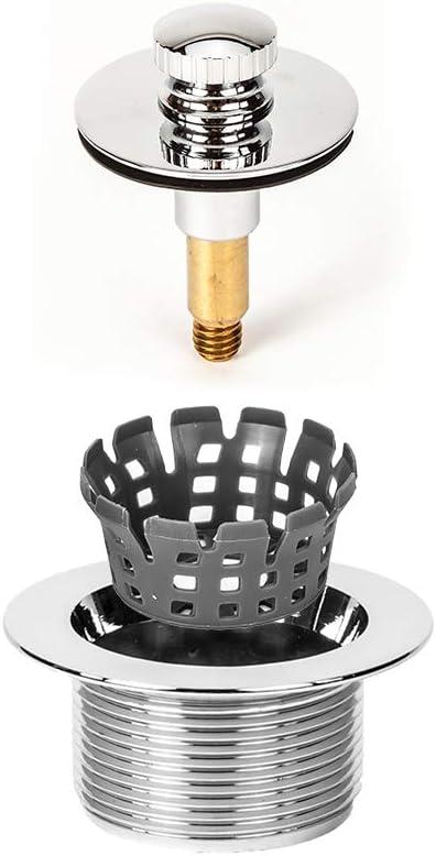 Universal Lift n Lock (Push Pull) Bath Tub/Bathtub Drain Stopper w/ 3/8" and 5/16" Fittings Oil Rubbed Bronze