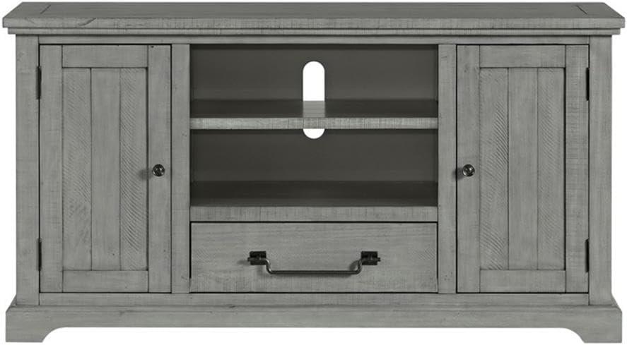 Martin Svensson Home Beach House Solid Wood TV Stand for TVs up to 70", Dove Grey