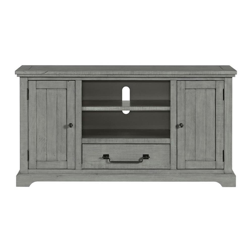 Martin Svensson Home Beach House Solid Wood TV Stand for TVs up to 70", Dove Grey