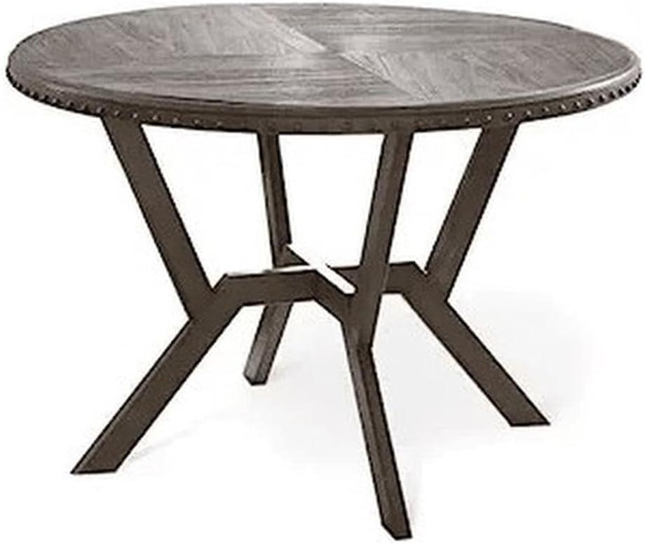 Alamo Round Dining Table Gray - Steve Silver Co.