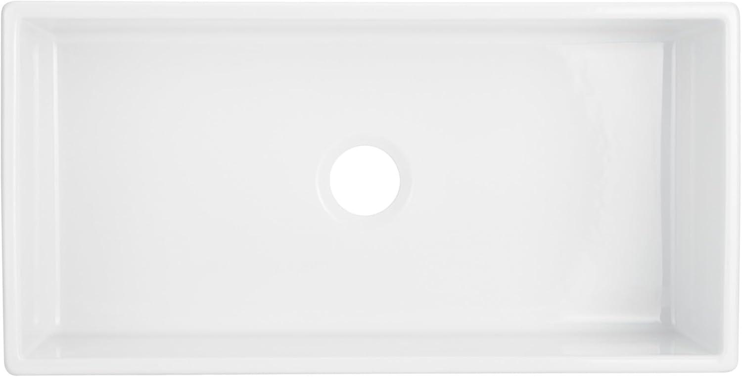 Rowena 36" Farmhouse Single Basin Fireclay Kitchen Sink