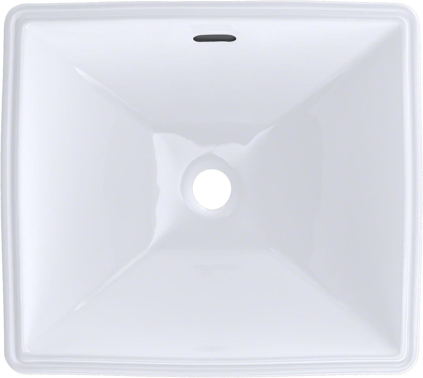 Legato™ Vitreous China Rectangular Undermount Bathroom Sink with Overflow
