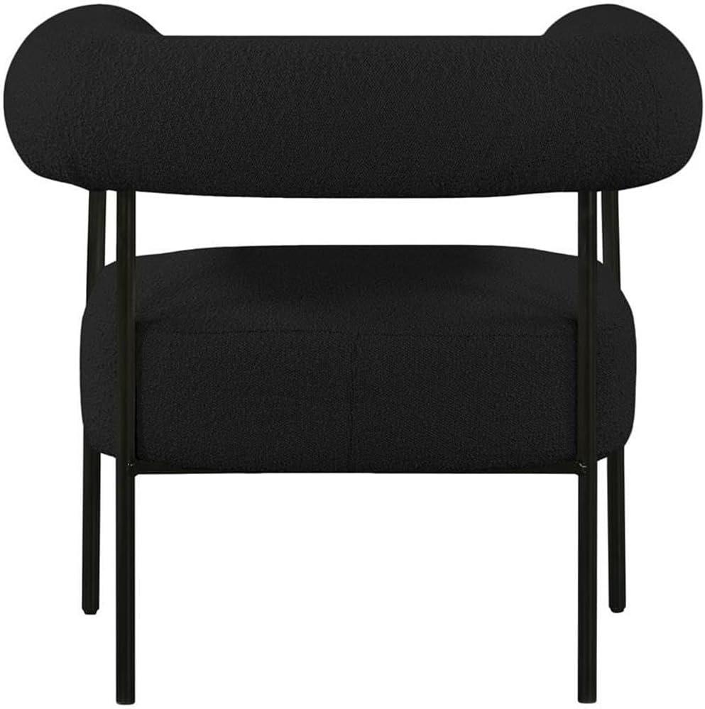 Meridian Furniture Blake Black Boucle Fabric Accent Chair