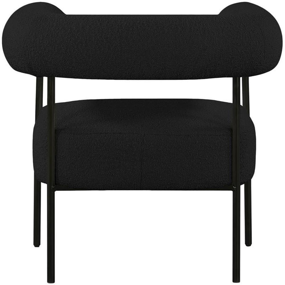 Meridian Furniture Blake Black Boucle Fabric Accent Chair