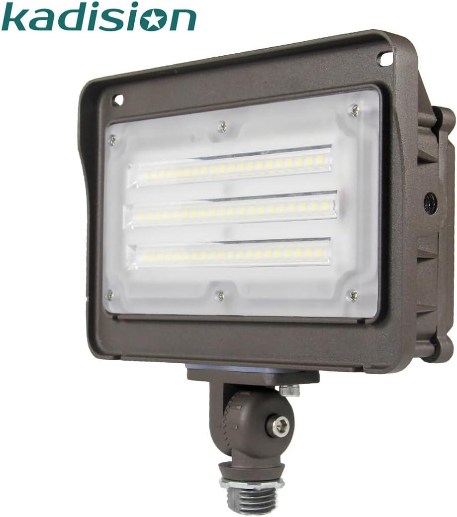 Industrial Brown Aluminum LED Floodlight with Photocell