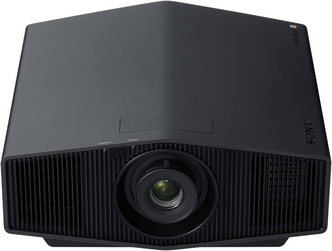 Black 4K HDR Laser Home Theater Projector with HDMI and USB