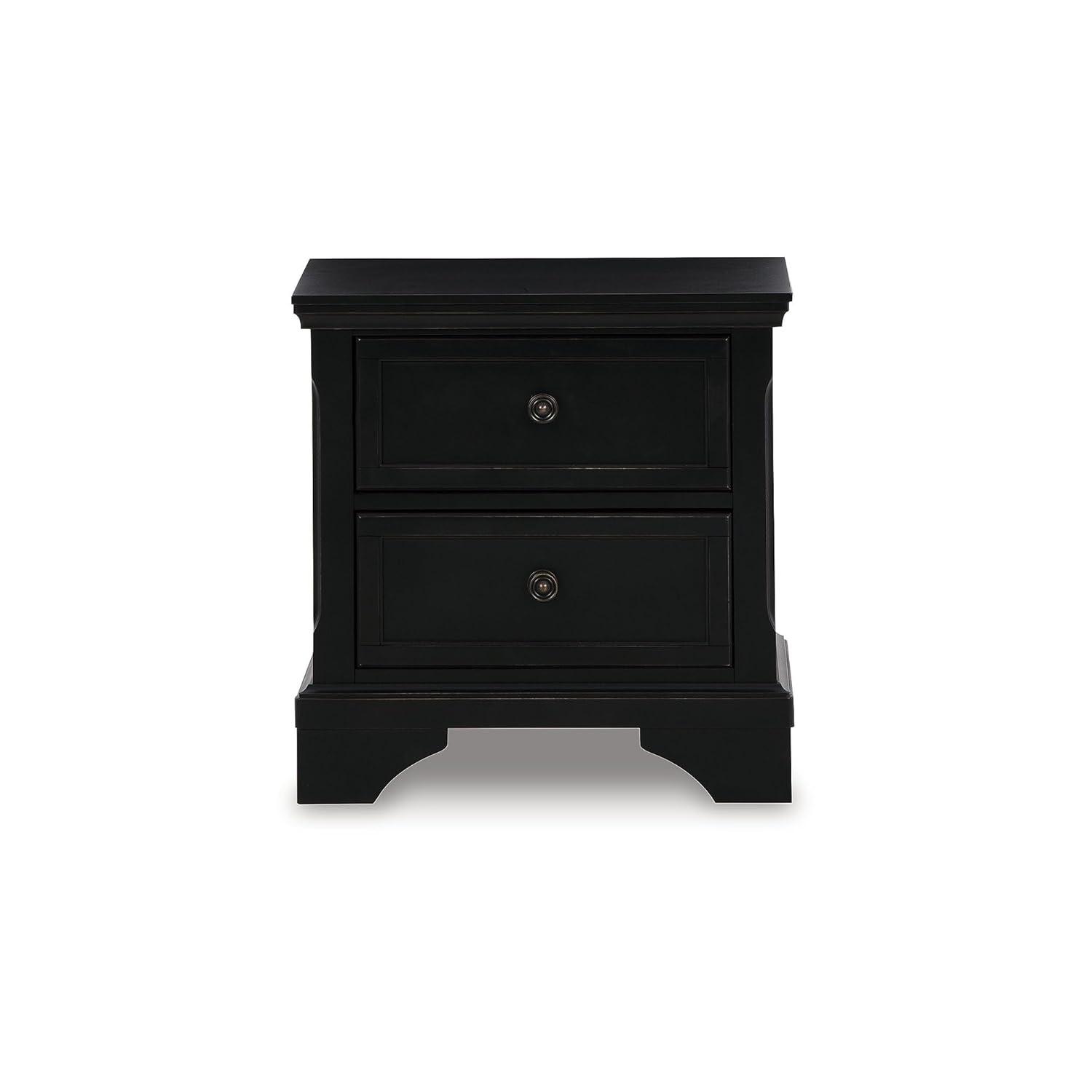 Chylanta 2 - Drawer Nightstand in Black