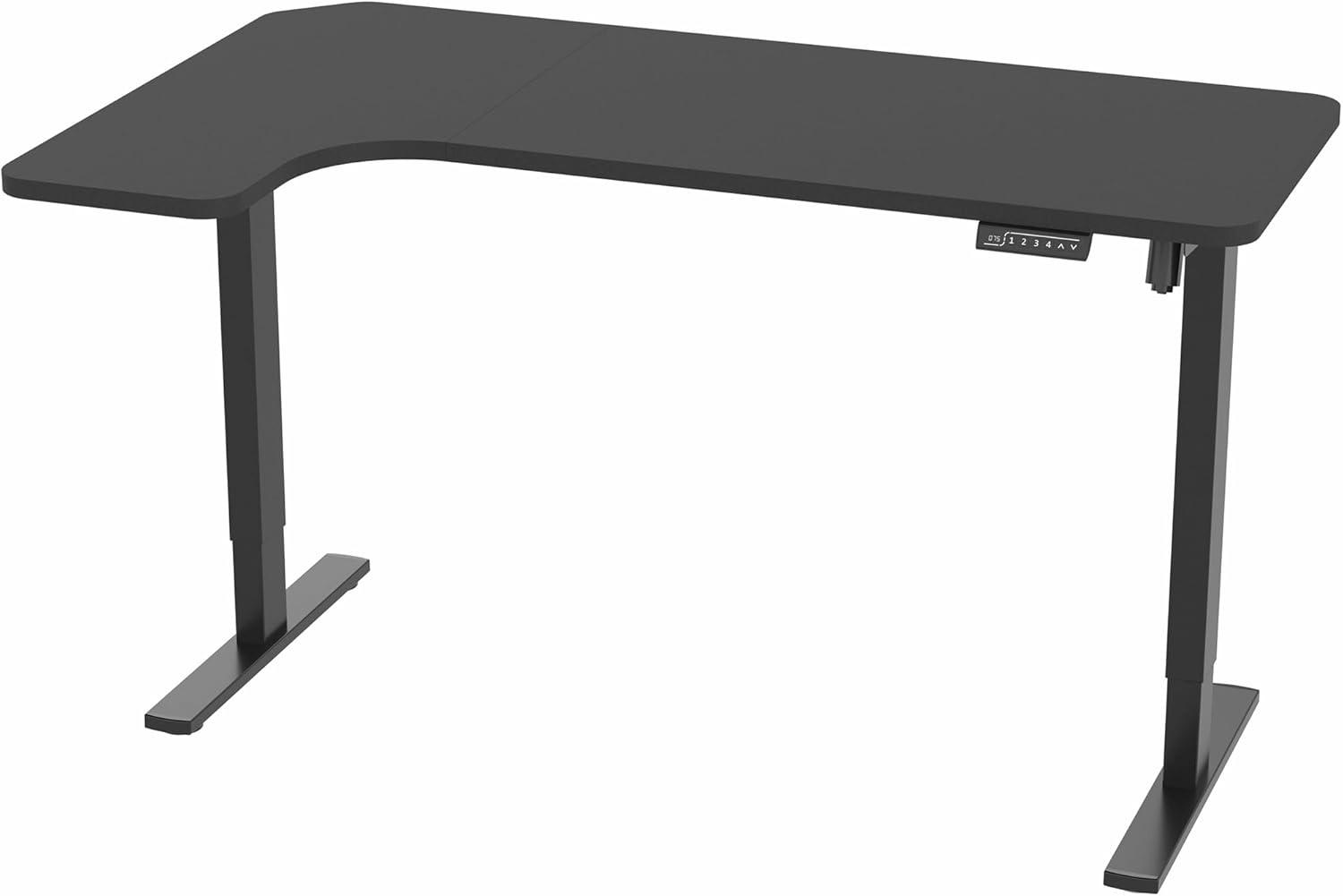 VIVO Electric 58" X 35" Corner Stand Up Desk (1BRB series)