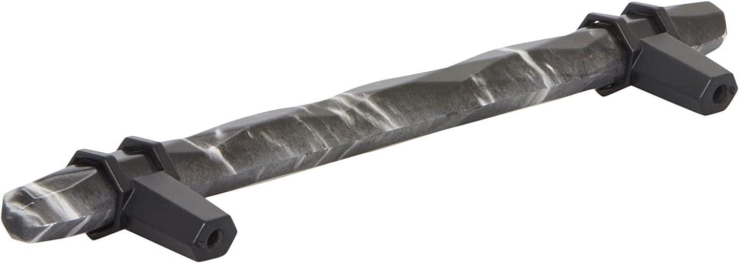 Amerock BP36650MBKBBR Carrione Cabinet Pull, 6-5/16 in (160 mm) Center-to-Center, Marble Black/Black Bronze