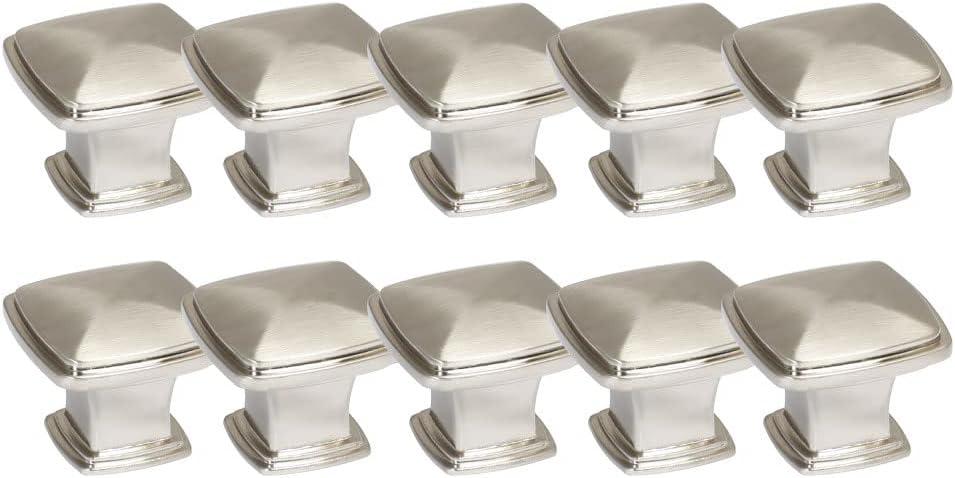 Park Avenue 1 1/4" Length Square Knob Multipack (Set of 10)