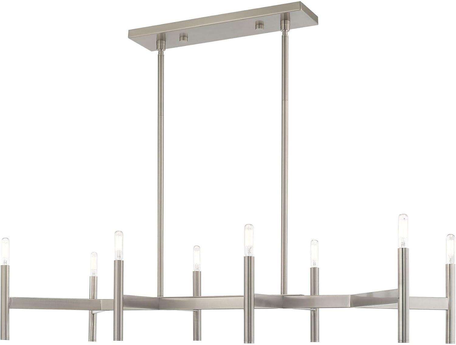 Livex Lighting Copenhagen 8 - Light Chandelier in  Brushed Nickel