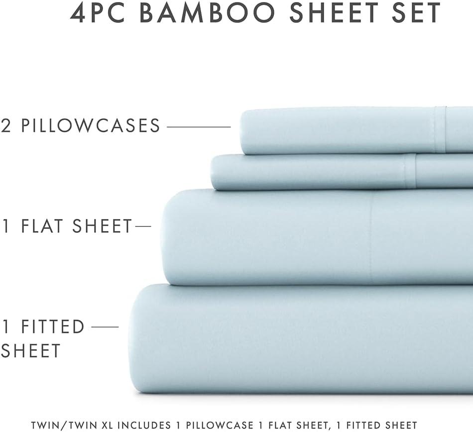 RE/FINE™ Sheet Set Cooling 100% Rayon From Bamboo Silky Soft Bedding