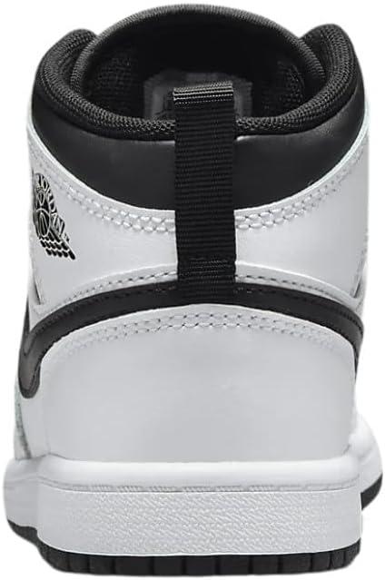 Kids' White and Black Genuine Leather Casual Shoes