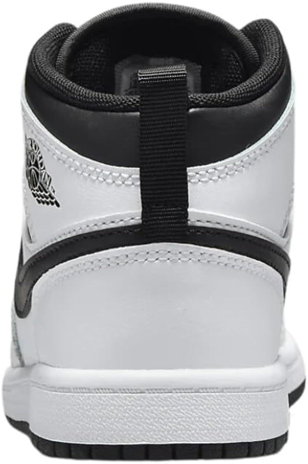Kids' White and Black Genuine Leather Casual Shoes