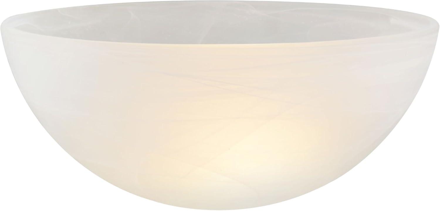 Aspen Creative 23516-21,Albaster Glass Shade for Medium Base Socket Torchiere Lamp, Swag Lamp and Pendant,13" Diameter x 5-3/4" High.