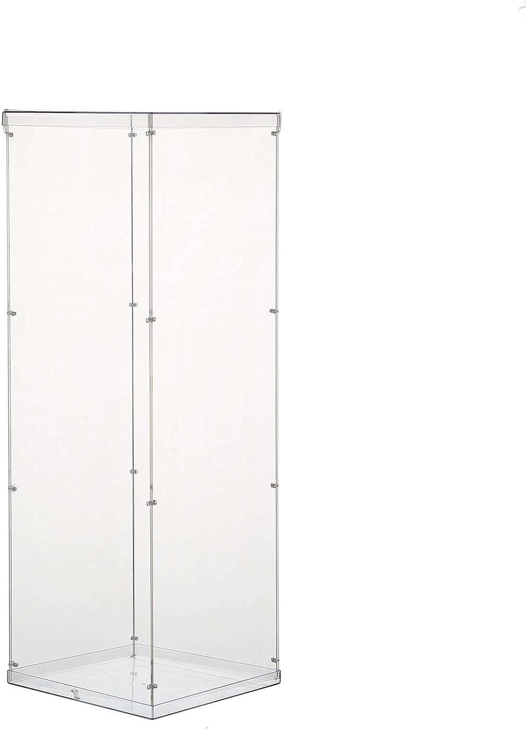 Efavormart 32" Acrylic & Lucite Wedding Decor Ideas Clear Display Box for Centerpieces with Interchangeable Lid and Base