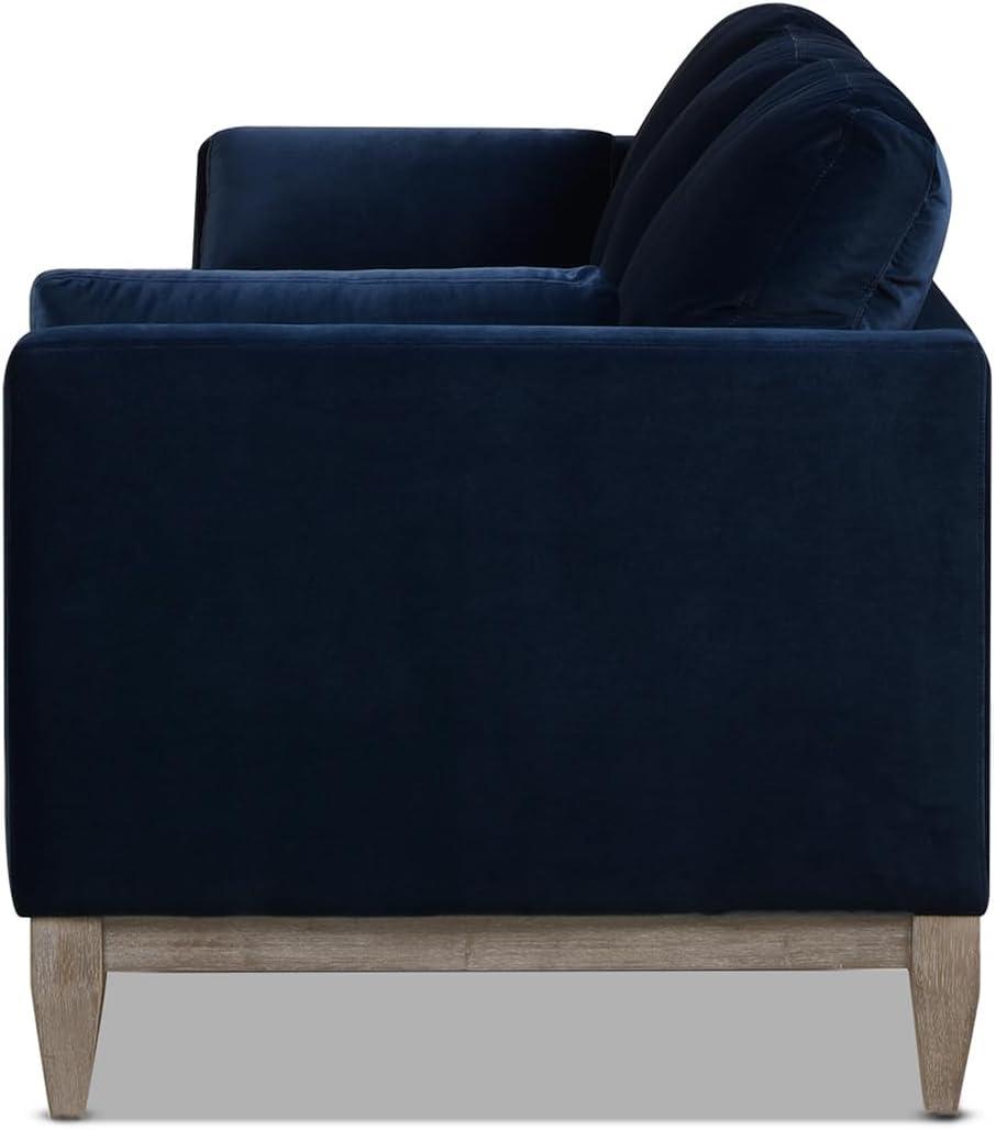 Knox 84" Modern Farmhouse Sofa, Dark Navy Blue