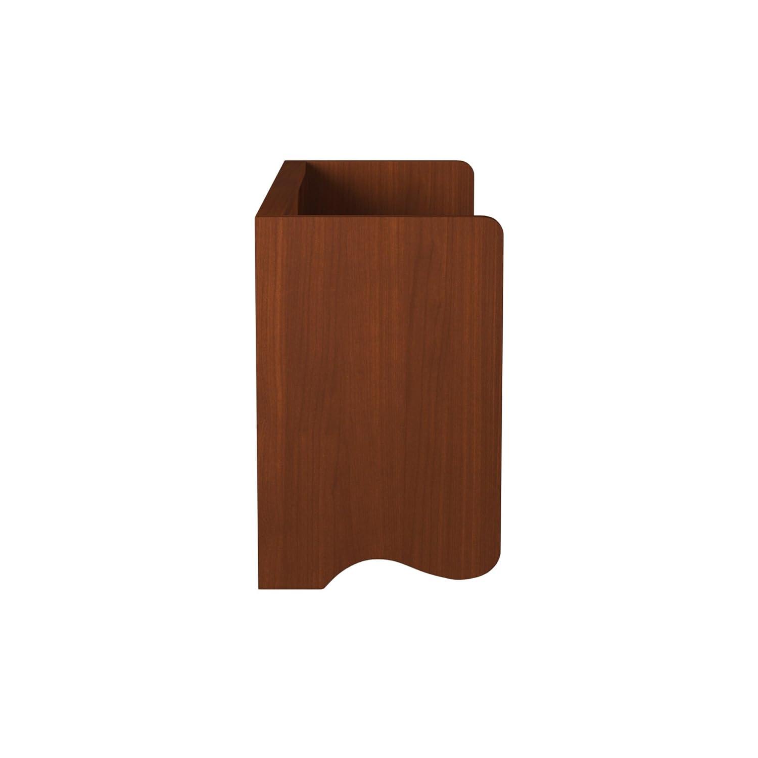25" Bath Storage Shelf with Towel Rod, Chestnut