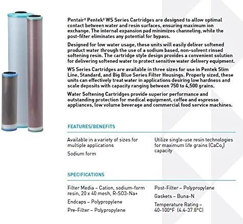 Pentair Pentek WS-10, 10" Water Softener Cartridge, 10" x 2.5"