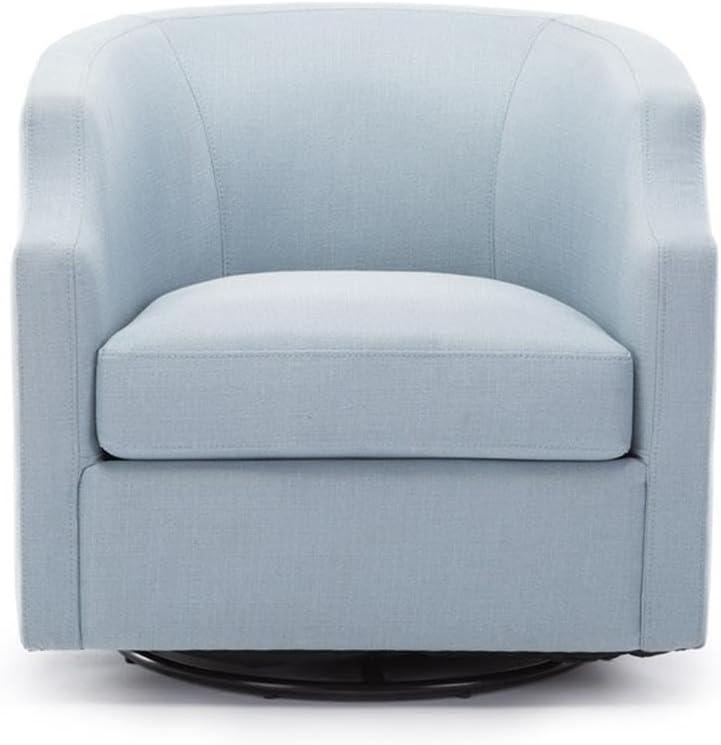 Debbie 77.47cm Wide Polyester Swivel Barrel Chair