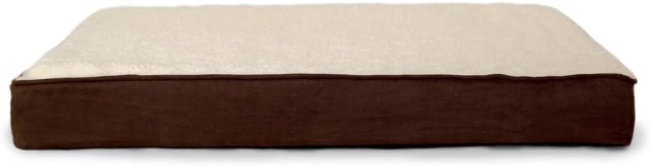FurHaven Berber and Suede Blanket Top Mattress Memory Foam Dog Bed