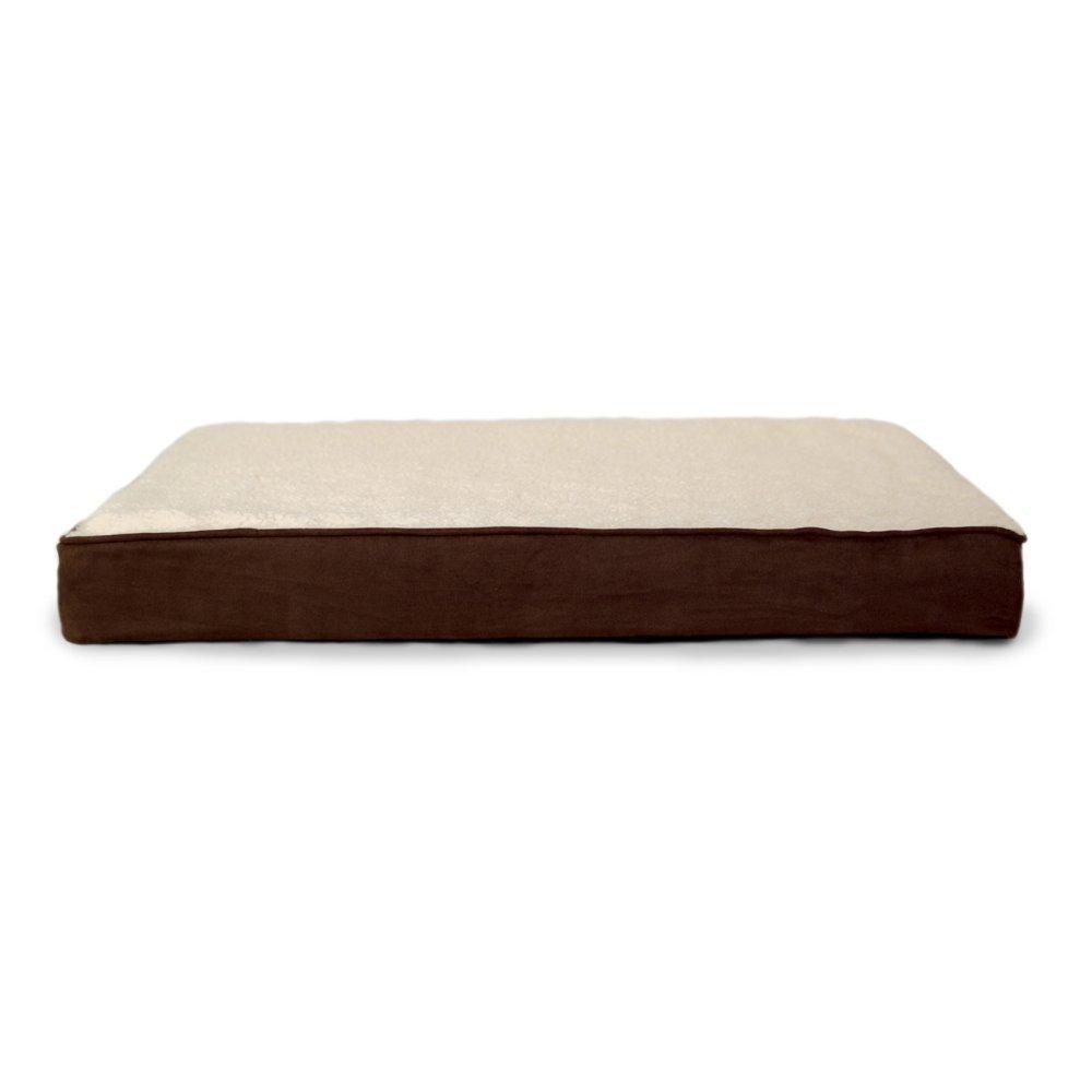 FurHaven Berber and Suede Blanket Top Mattress Memory Foam Dog Bed