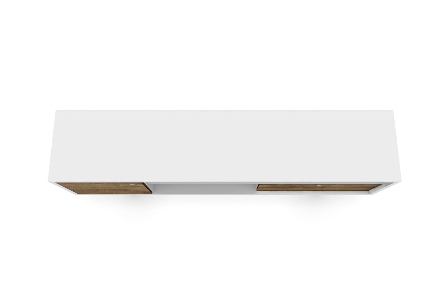 Liberty 70.86" Mid-Century Modern TV Stand with 4 Shelving Spaces and 1 Drawer  with Solid Wood Legs