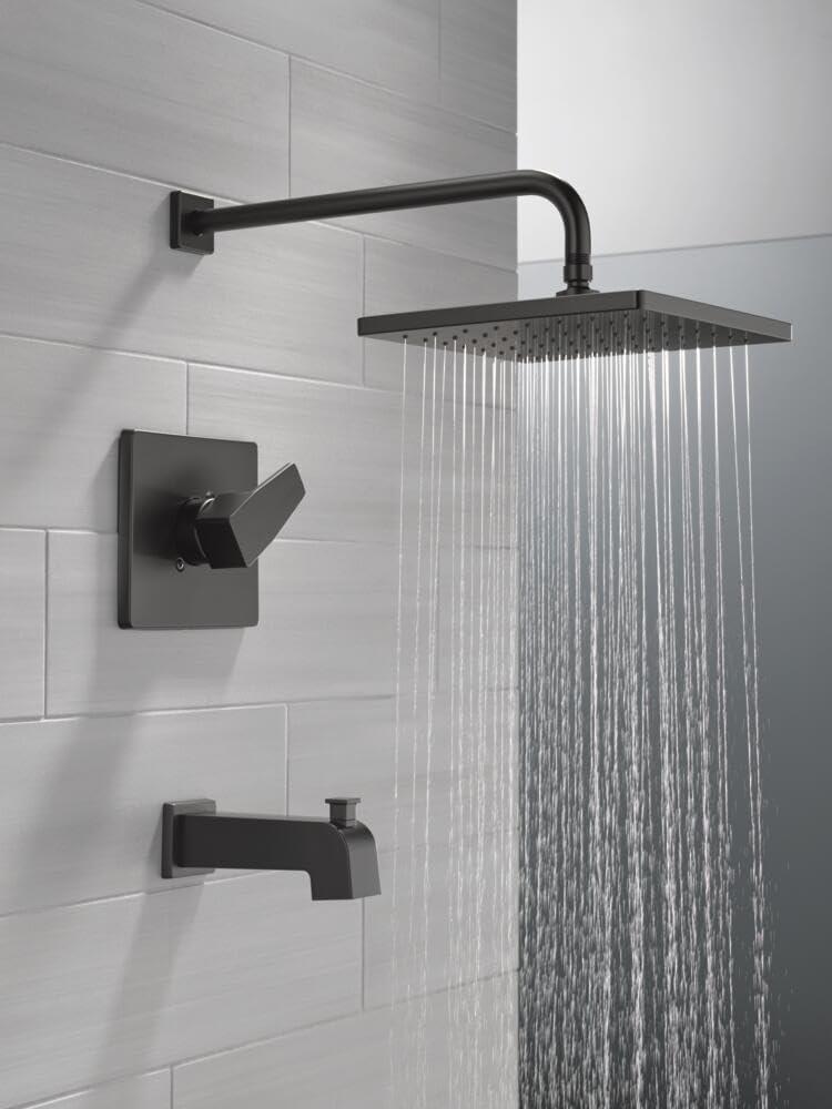 Modern Monitor 14 Series 1-handle Single Function Square Tub & Shower Trim
