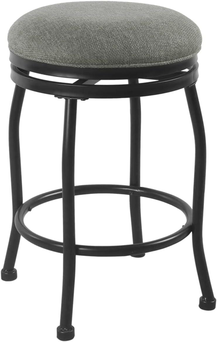 24" Swivel Counter Height Barstool with Metal Legs - HomePop