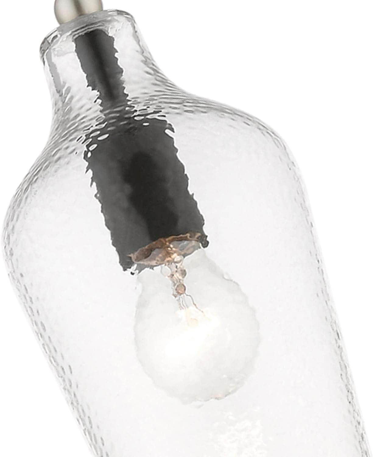 Livex Lighting Avery 1 - Light Pendant in  Black/Brushed Nickel