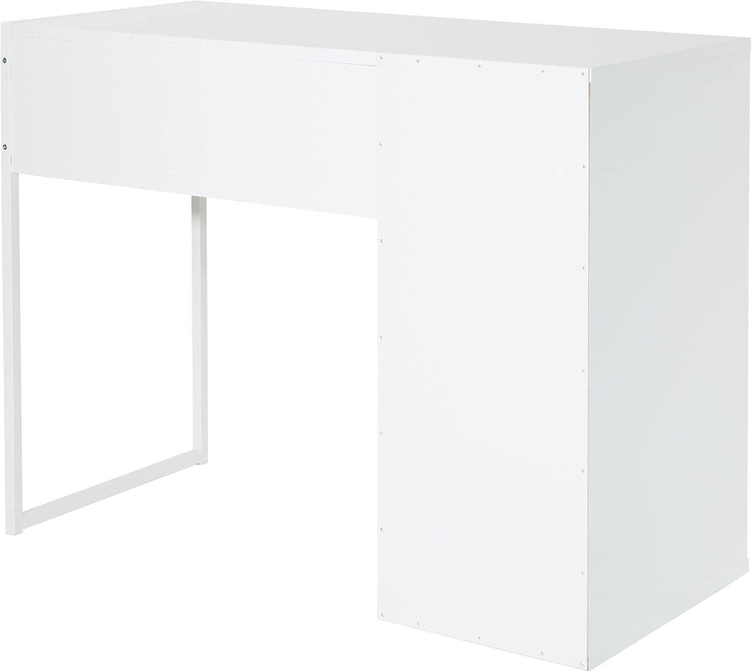 Ravel 40"W Desk in Engineered Wood White Finish by OSP Home Furnishings