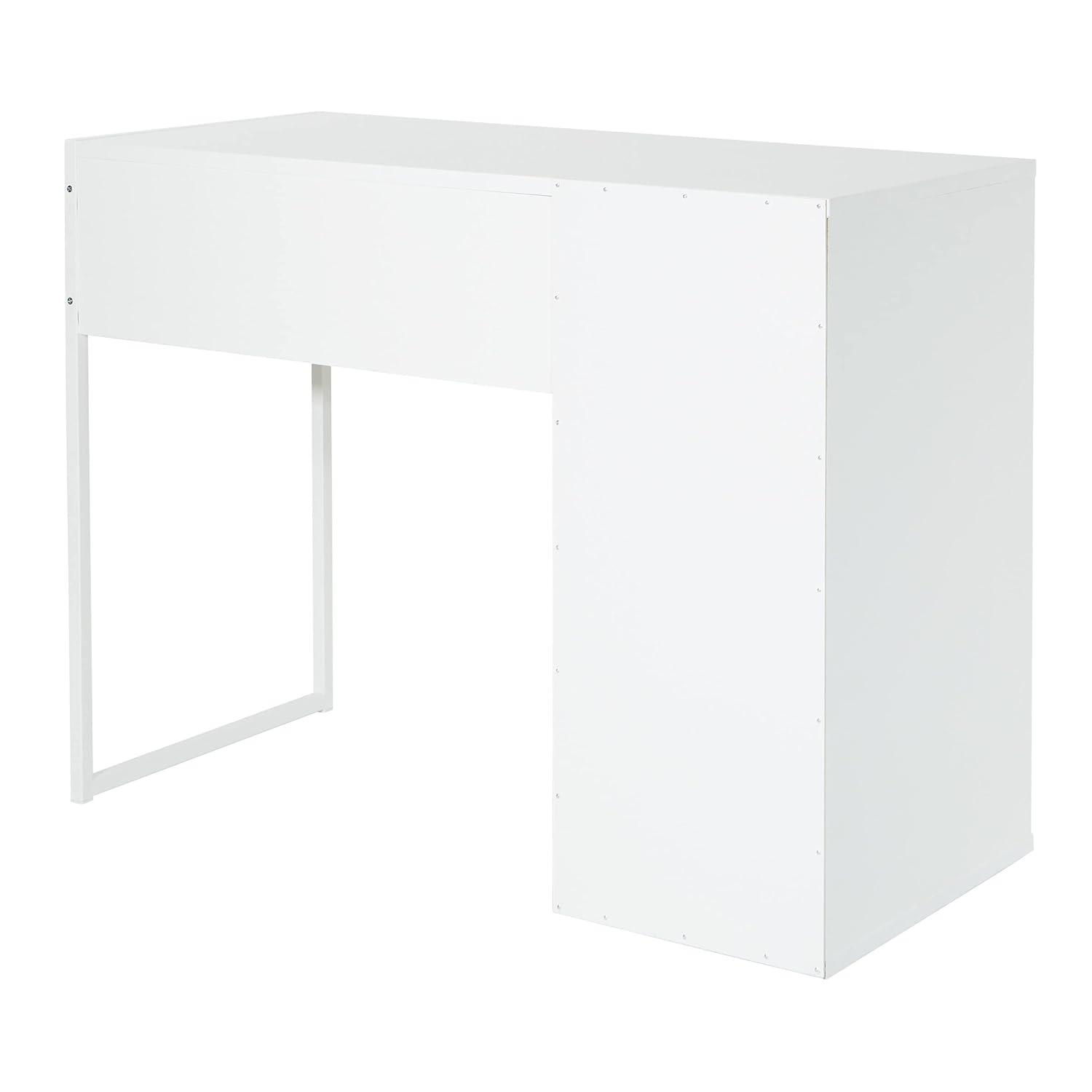 Ravel 40"W Desk in Engineered Wood White Finish by OSP Home Furnishings