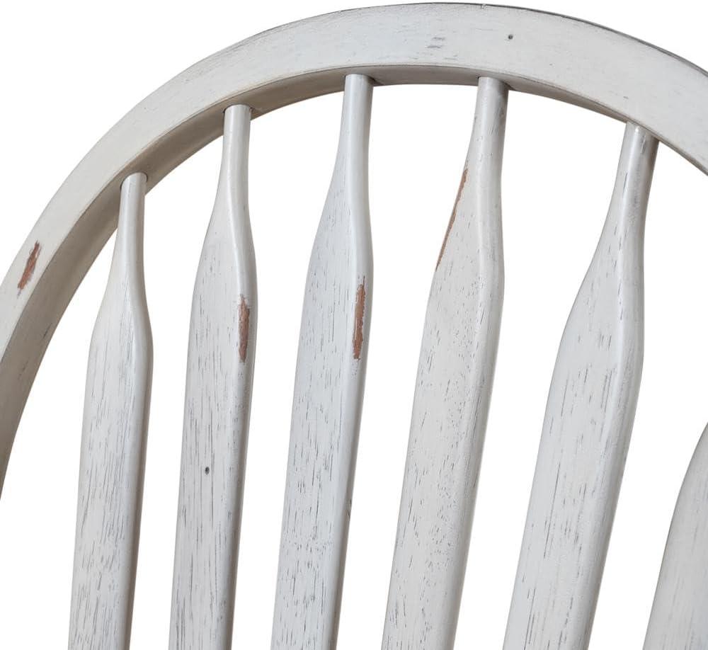 Carolina Crossing Windsor Side Chair- White- Set of 2