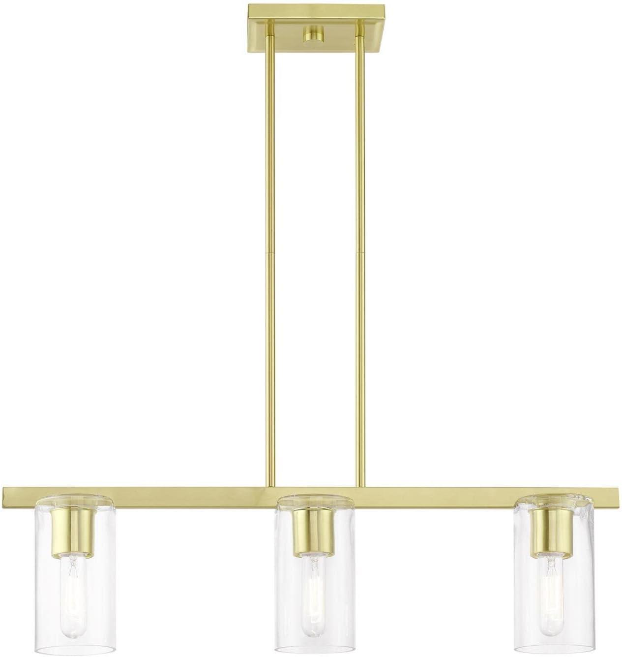Livex Lighting Clarion 3 - Light Chandelier in  Satin Brass