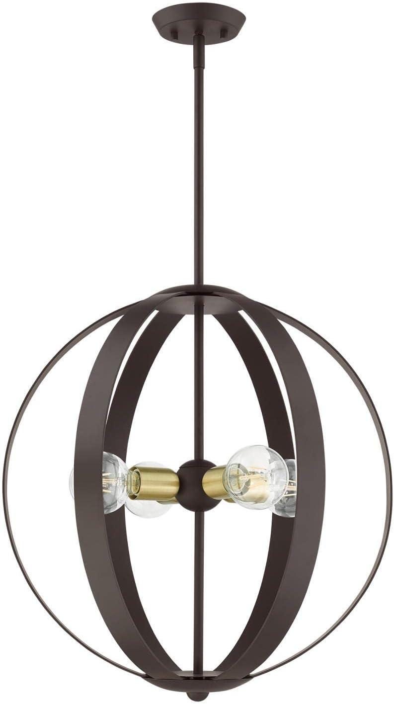 Livex Lighting Modesto 4 - Light Chandelier in  Bronze